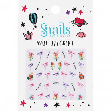 Nail stickers FLAMINGO